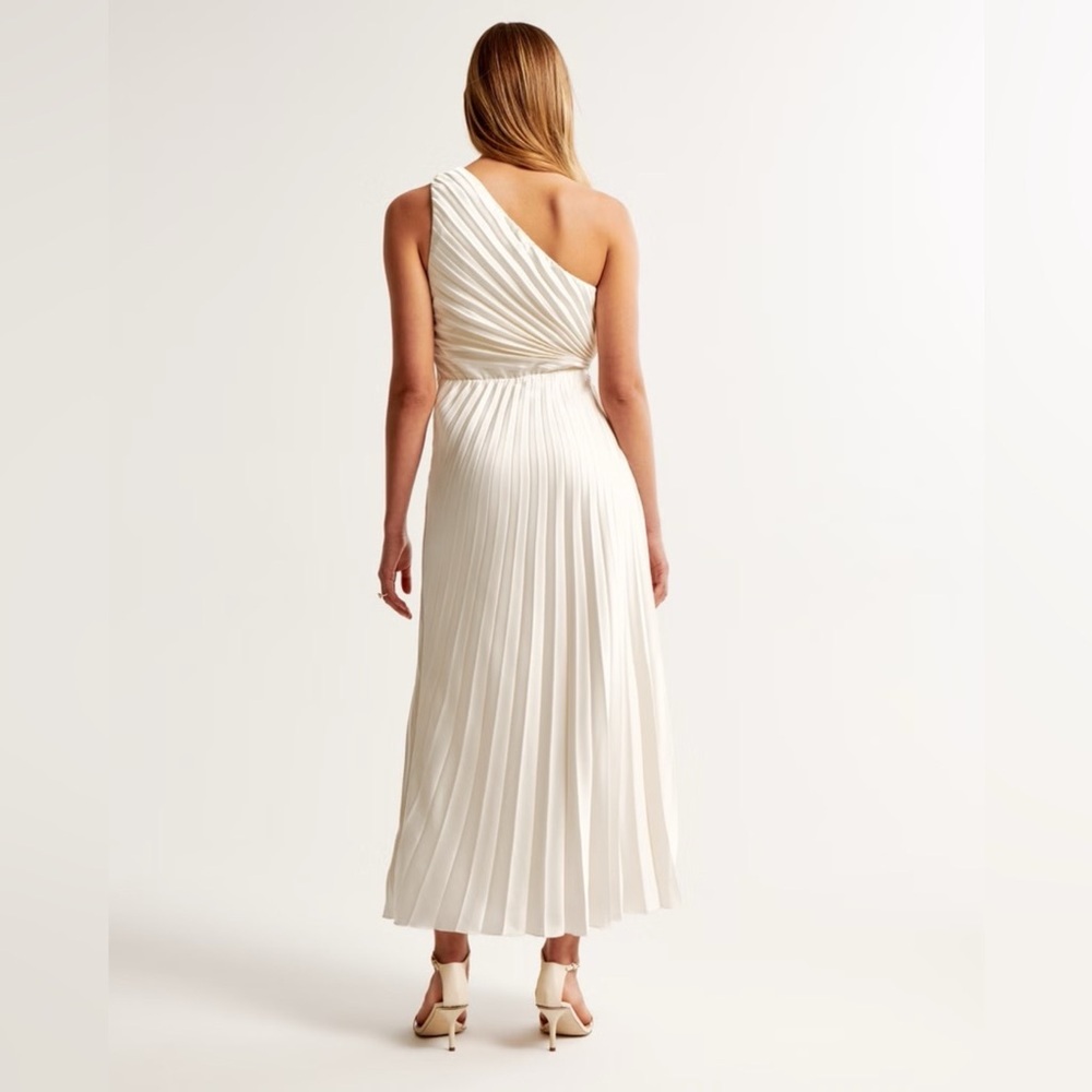 The A&F Giselle Pleated One-Shoulder Maxi Dress M NWT - Picture 3 of 6